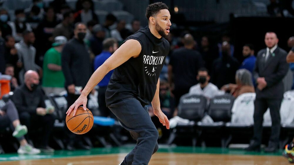 Ben Simmons von Nets muss mindestens die nächsten 2 Spiele wegen einer Knieverletzung verpassen;  Vaughn weiß nicht, wie lange er trainieren wird